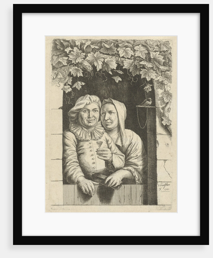 Couple in a doorway by Nicolaes van Haeften