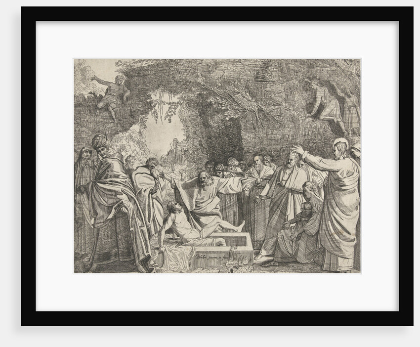 Raising of Lazarus by Claes Jansz. Visscher II