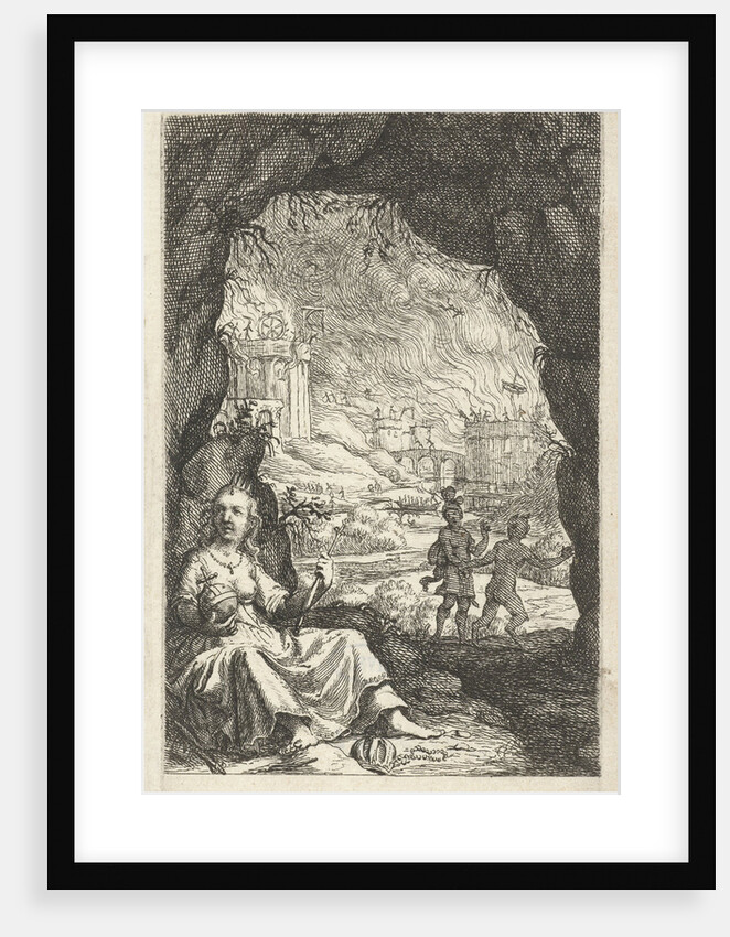 Queen hidden in a cave by Jacob Lescailje