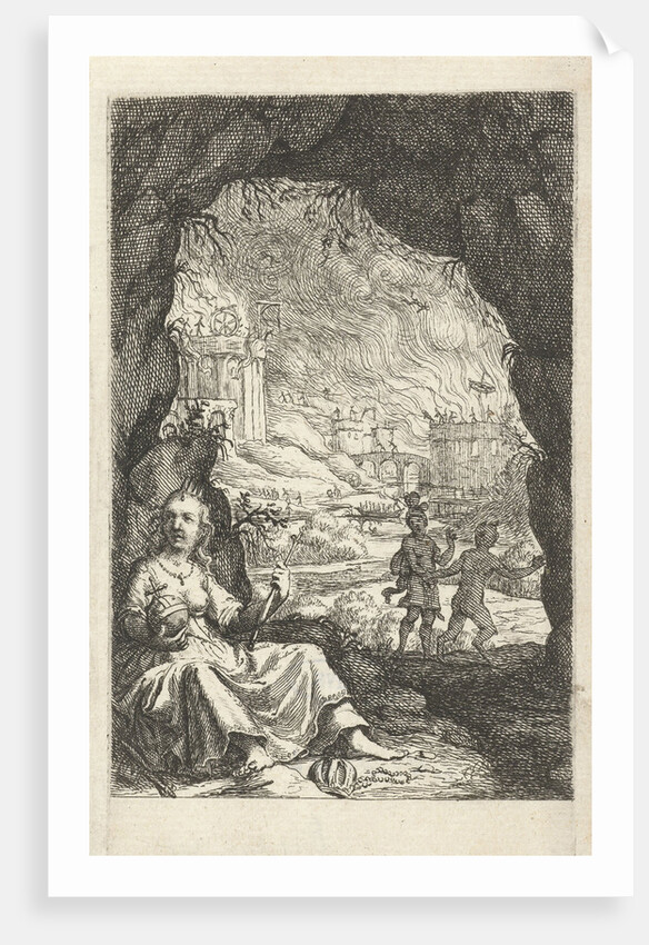 Queen hidden in a cave by Jacob Lescailje