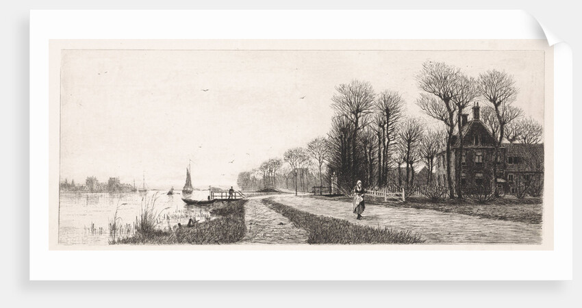 Houses on the Amstel by Elias Stark