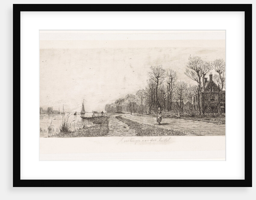 Houses on the Amstel by Elias Stark