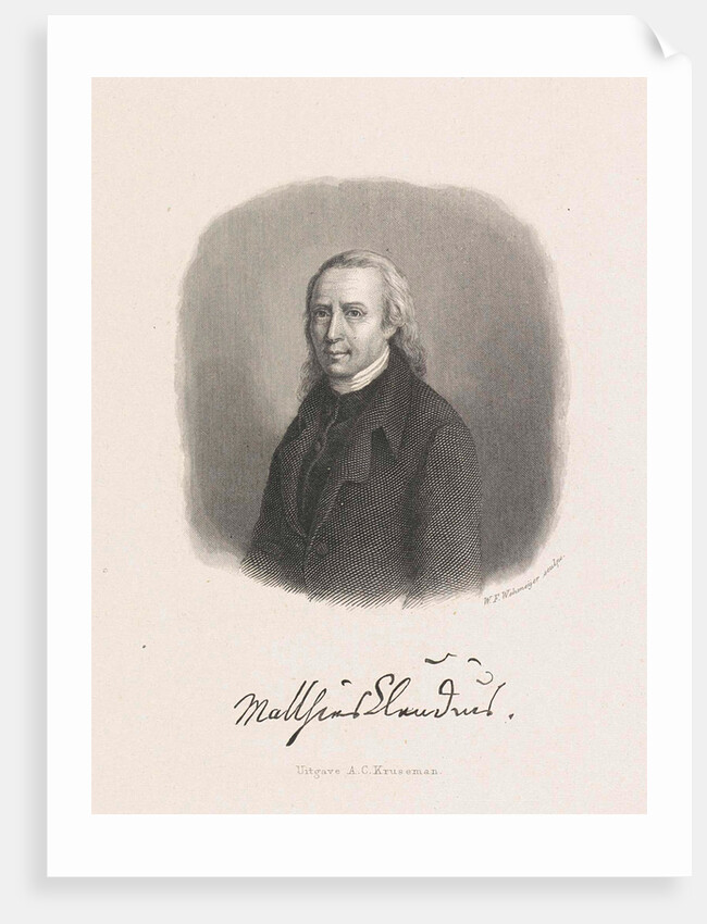 Portrait of Matthias Claudius by Arie Cornelis Kruseman