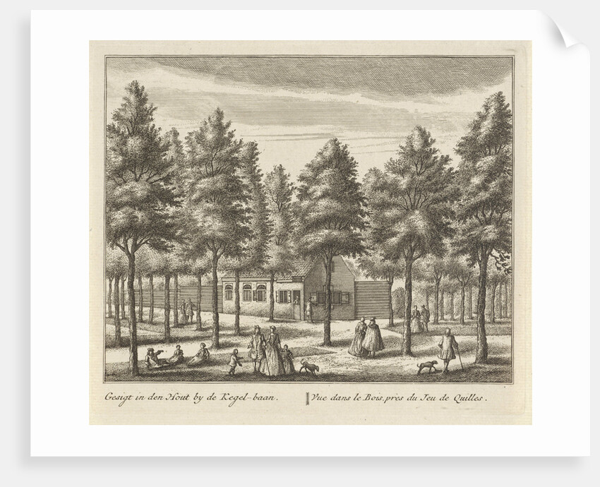 Forest path near Alkmaar, The Netherlands by Abraham Rademaker