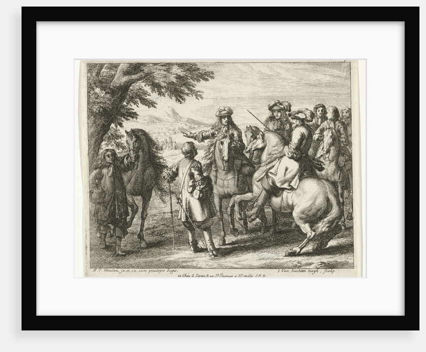 Captains on horseback by Adam Frans van der Meulen