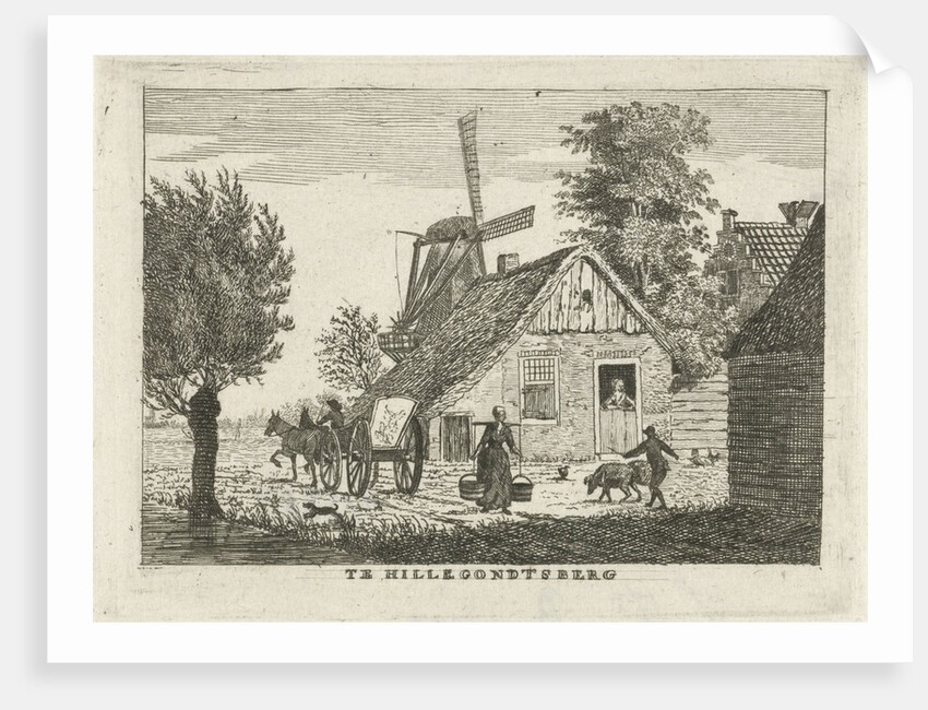 View of a village by Hendrik Roosing