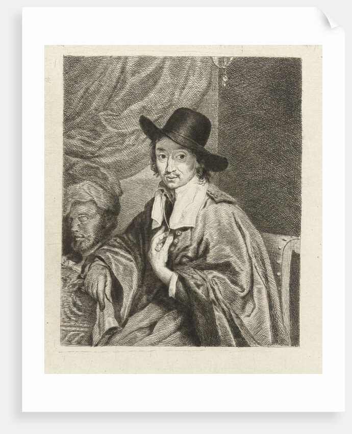 Portrait of the painter Adriaen van Ostade by Louis Bernard Coclers