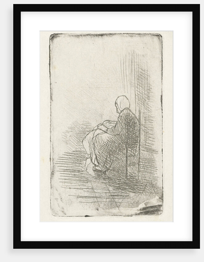 Seated woman by Jozef Israels