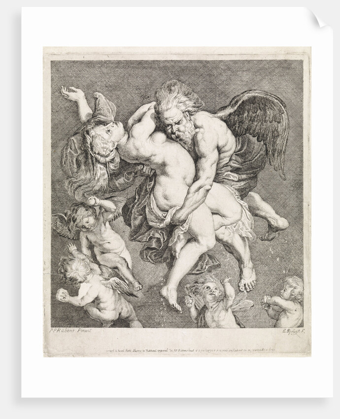 Boreas abducts Oreithyia by Philippe Lambert Joseph Spruyt