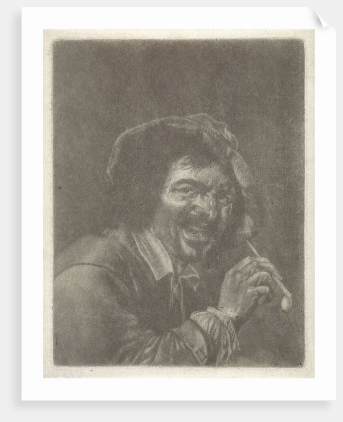 Man with a Pipe by Jan Verkolje I Petrus Staverenus