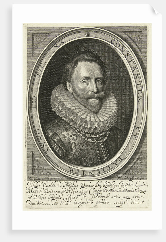 Print maker: Willem Jacobsz. Delff by Dudley Carlton graaf van Dorchester