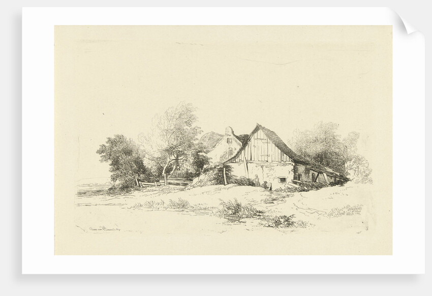 Shed on the waterfront by Remigius Adrianus Haanen