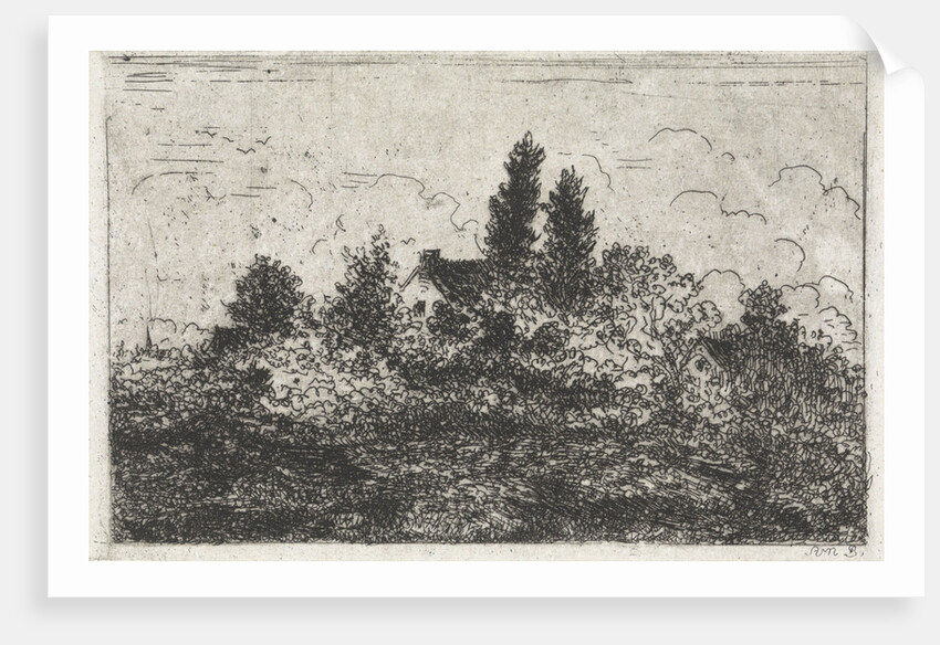 House amidst trees by Arnoud Schaepkens