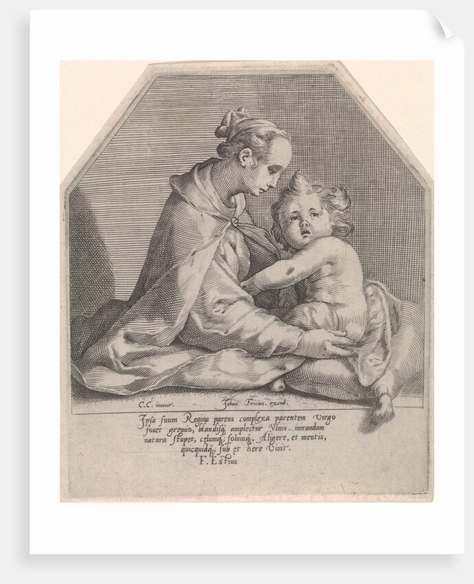 Mary with Child by Johan Fricius