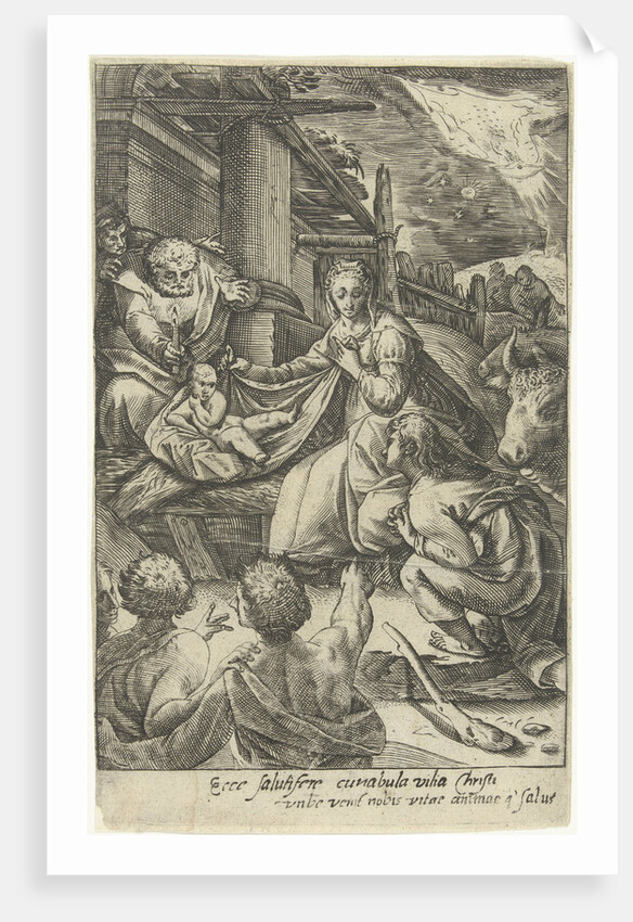 Adoration of the Shepherds by Nicolaes Jansz. Clock