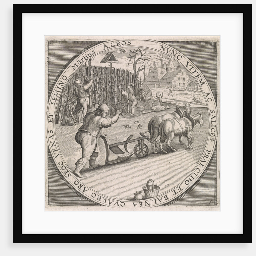 March: plowing by Maerten de Vos