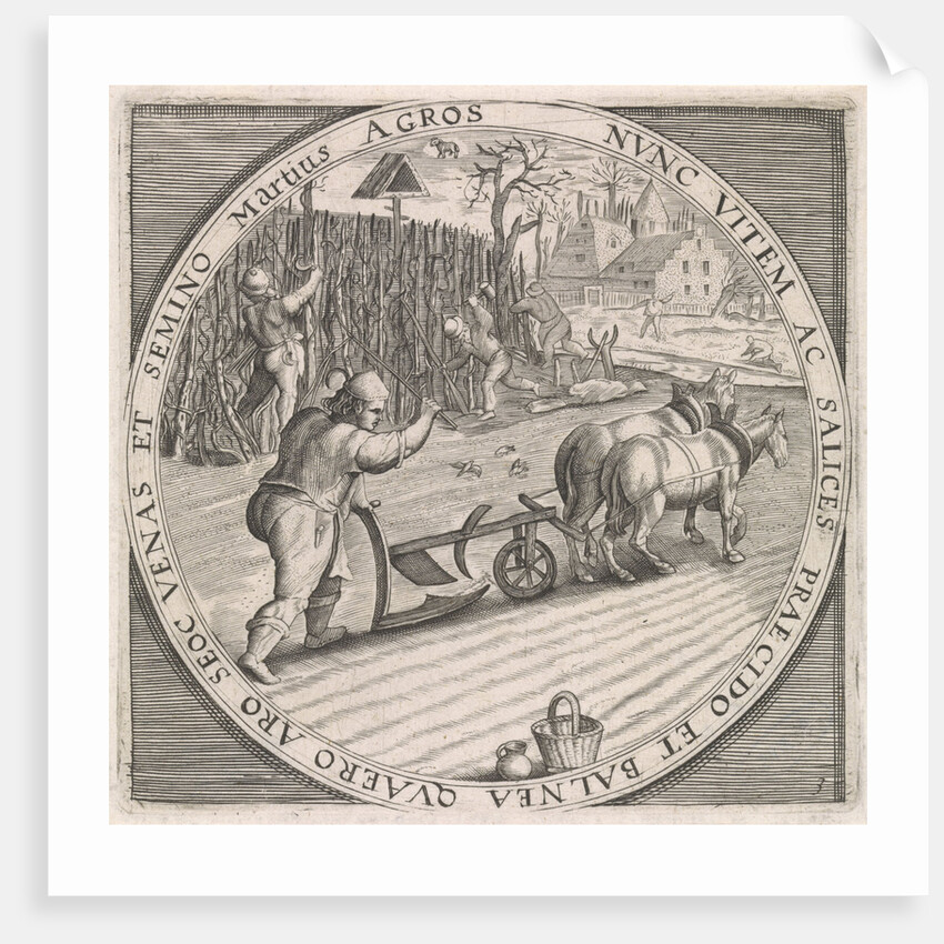 March: plowing by Maerten de Vos