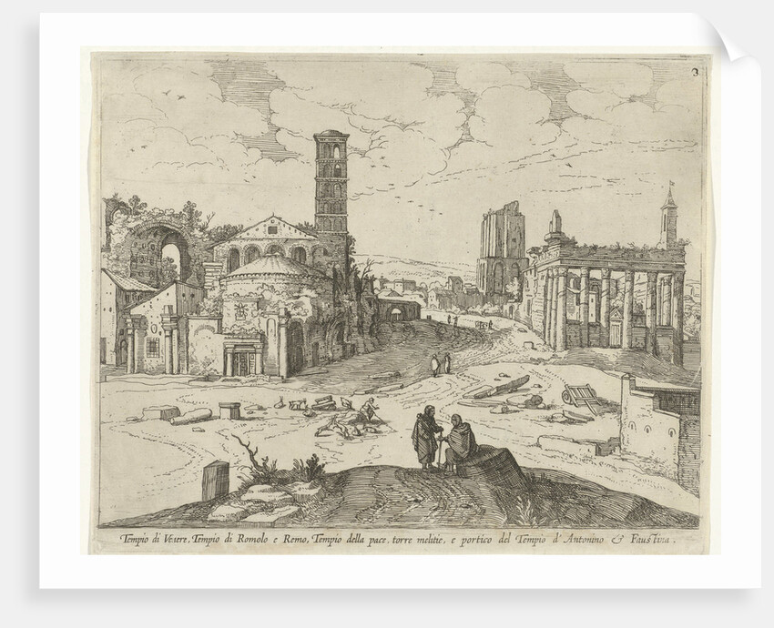 View of the Roman Forum by Willem van Nieulandt II