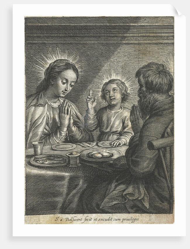 Holy Family praying before meals by Peter Paul Rubens