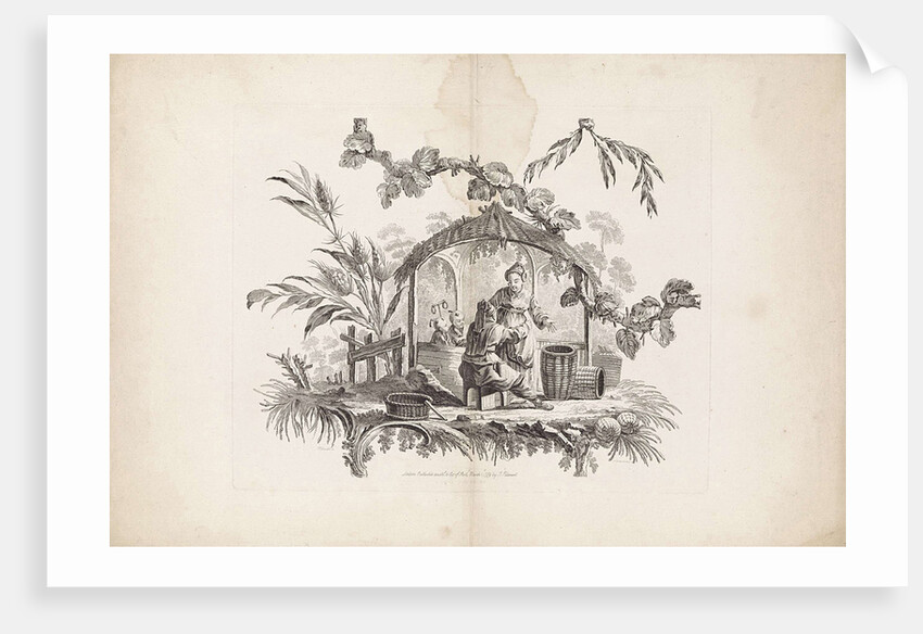 Chinese dwellings and figures. Suite of six prints. I. Pillement inv. F. A. Aveline sc. London by I Pillement, a Paris chez Bashan, France by Basan