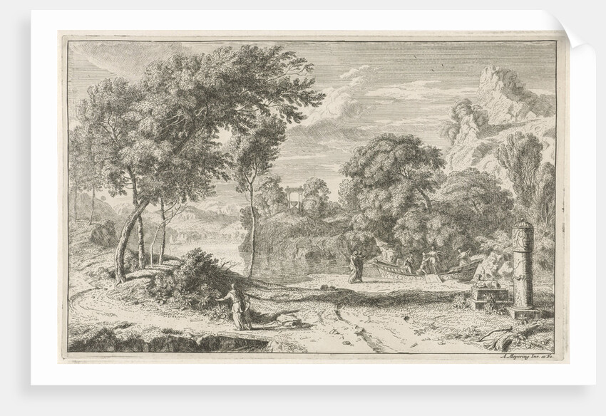 Ship with a few women by Albert Meyeringh