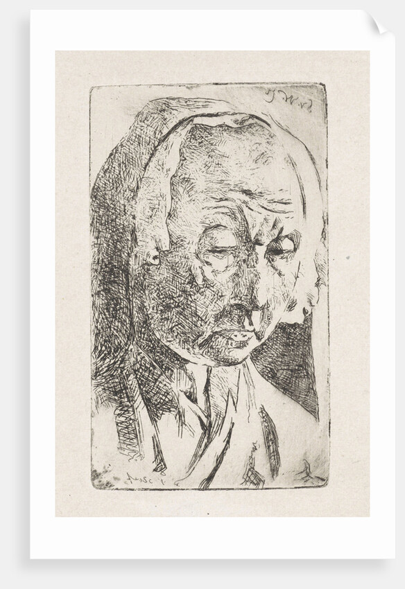 Old woman with hat by Salomon van Witsen