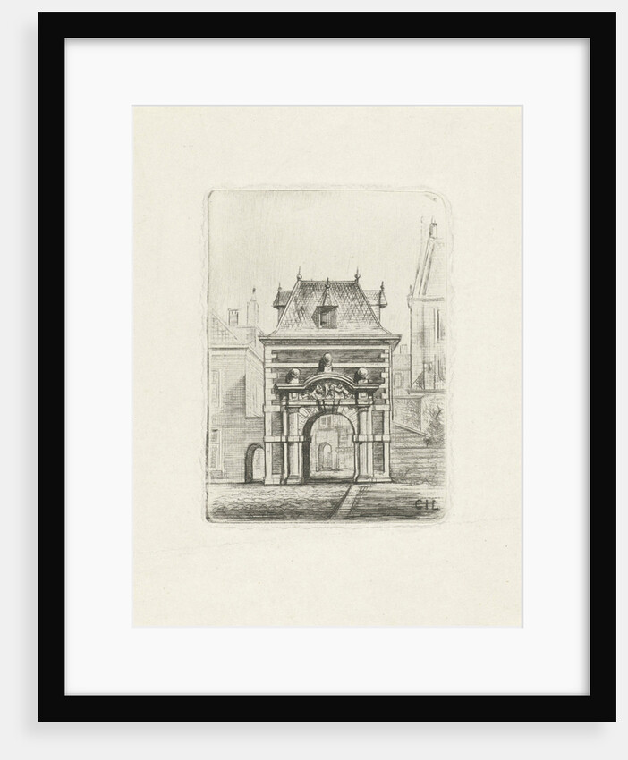 Archway on the Binnenhof in The Hague by Cornelis Johan Laarman