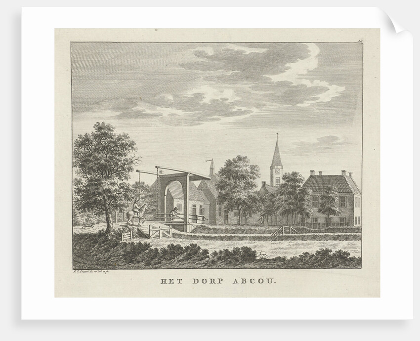 View of the village Abcoude by Jan Evert Grave