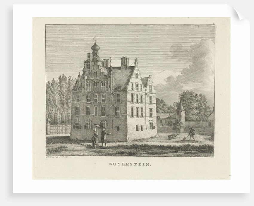 View of the estate Zuilestein by Jan Evert Grave