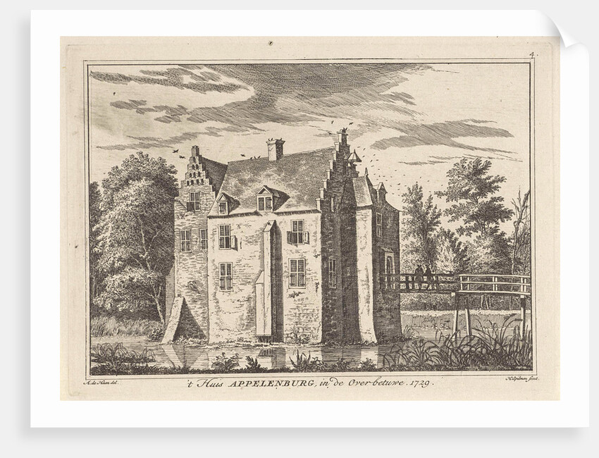 View of House Appelenburg by A. de Haan