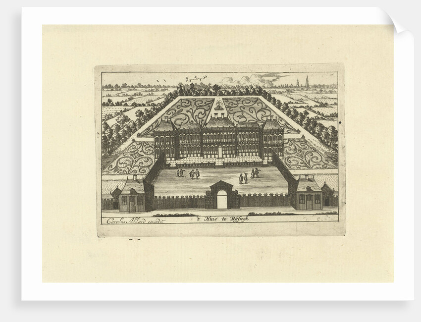 Huis ter Nieuwburg in Rijswijk by Carel Allard