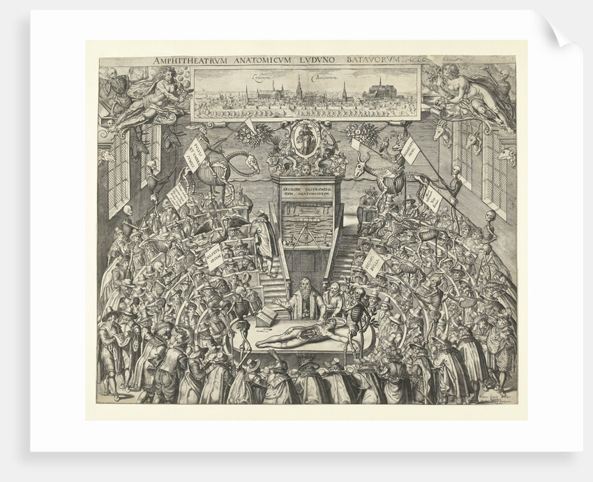 Israelites cross the Jordan by Theatrum anatomicum van Leidse Academie