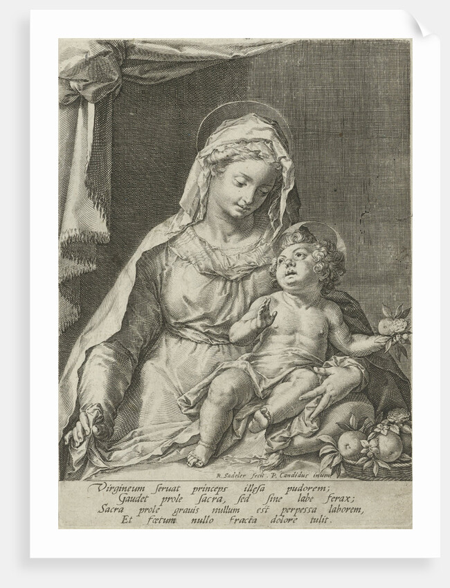 Mary with the Christ child by Raphael Sadeler I
