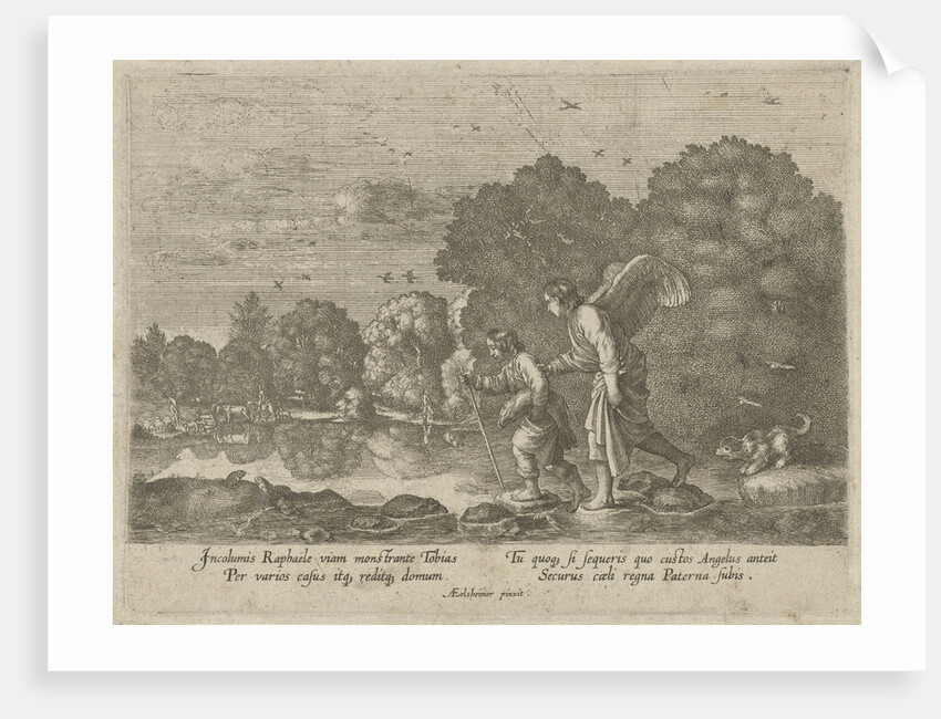 Tobias and the Angel in a river by Anonymous