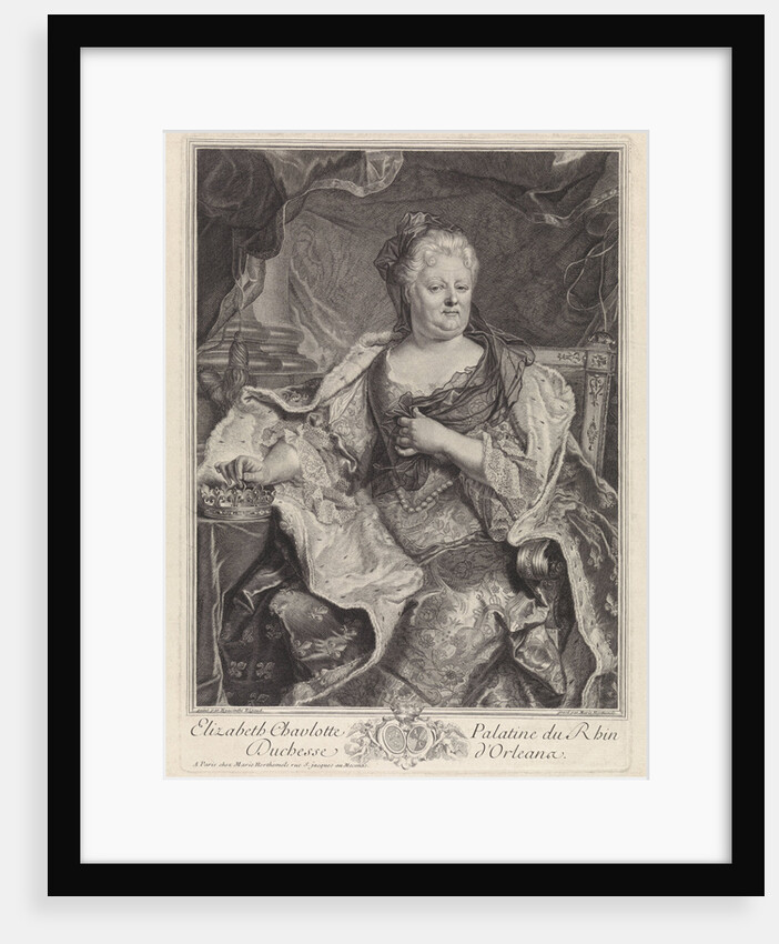 Portrait of Elizabeth Charlotte of the Palatinate, Duchess of Orleans by Louise Magdeleine Horthemels