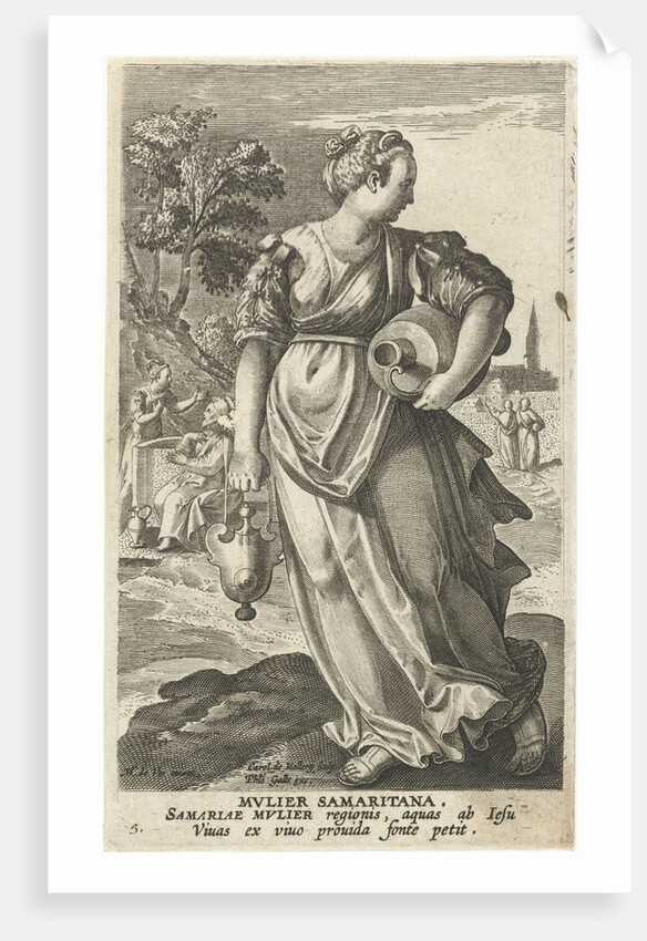 Samaritan woman by Cornelis Kiliaan