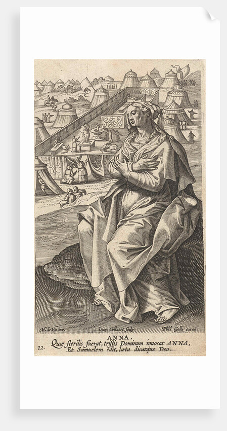 Hanna. Jan Collaert (II) by Cornelis Kiliaan