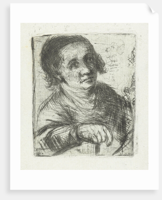 Man with cane by Jan Chalon