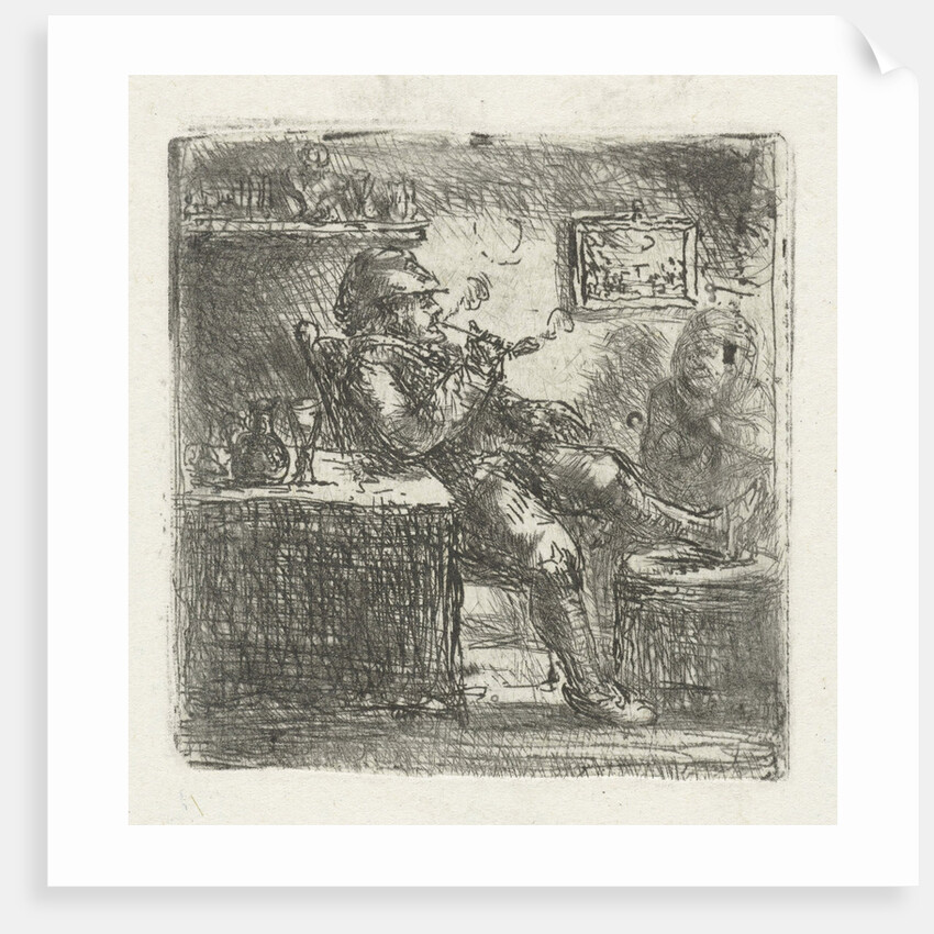 Man with pipe by Jan Chalon