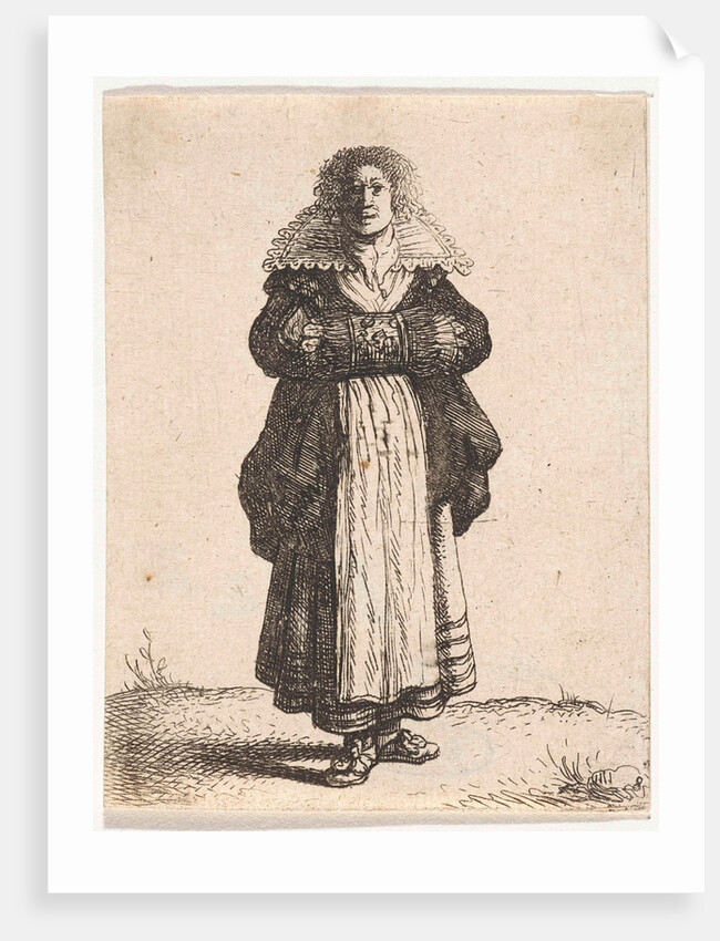 Woman with sleeve by Jan Gillisz. van Vliet