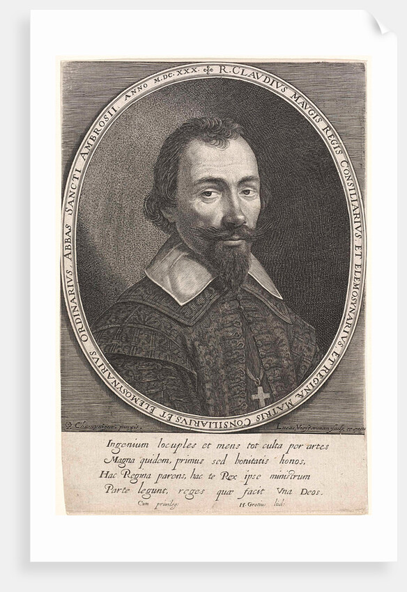 Portrait of Claude Maugis by Hugo de Groot