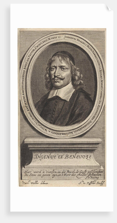 Portrait of Pastor Johannes Erasmus Blum by J. van Duisberg