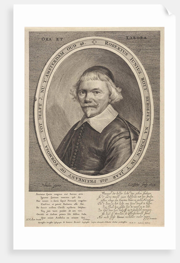 Portrait of Robert Junius by Arnoldus Montanus