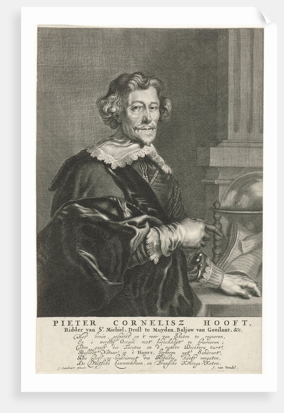 Portrait of Pieter Cornelis Hooft by Joost van den Vondel