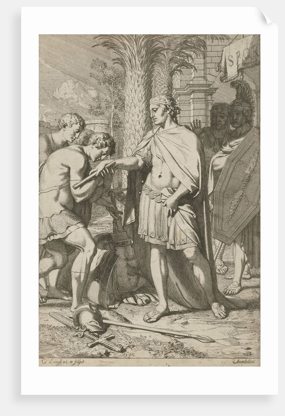 Warrior donates defeated warriors grace by Gerard de Lairesse