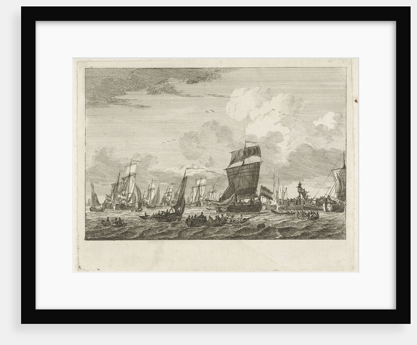 ships heading in Vlaardingen by Gerrit Groenewegen
