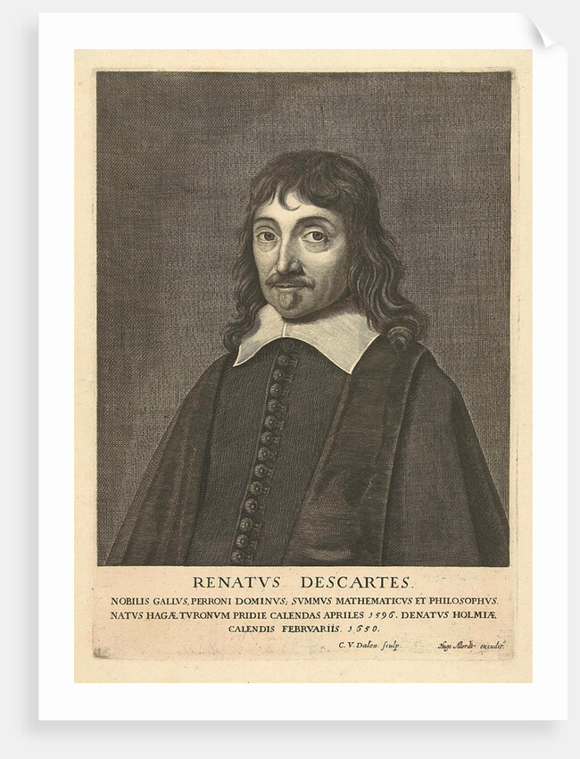 Portrait of René Descartes by Hugo Allard