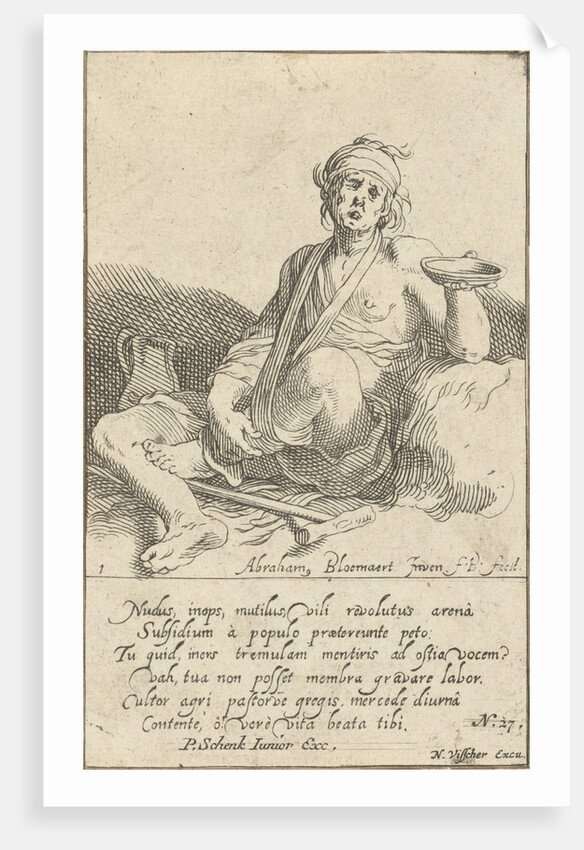 Incumbent crippled beggar by Pieter Schenk II