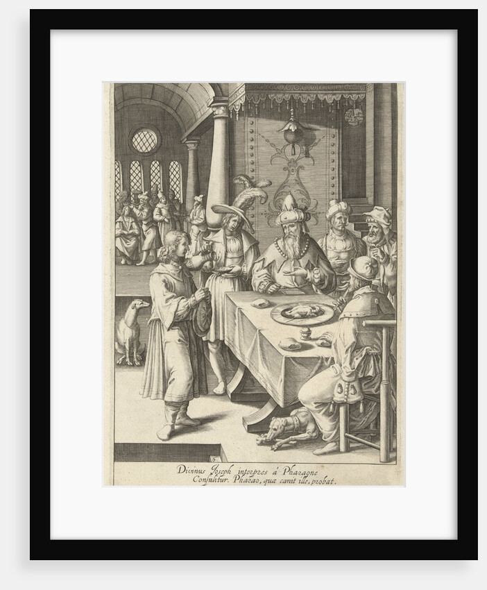 Joseph interprets the dreams of Pharaoh by Lucas van Leyden