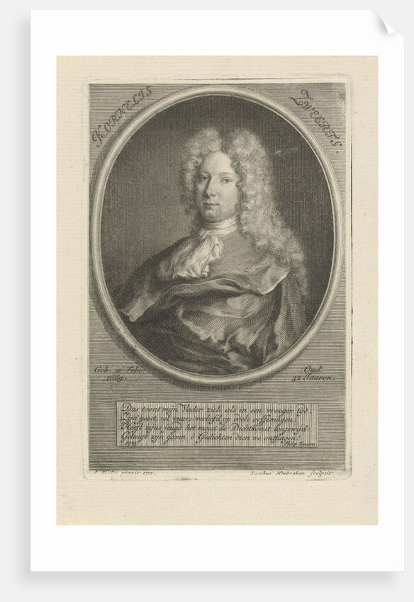 Portrait of Cornelis Sweerts by Philip Zweerts